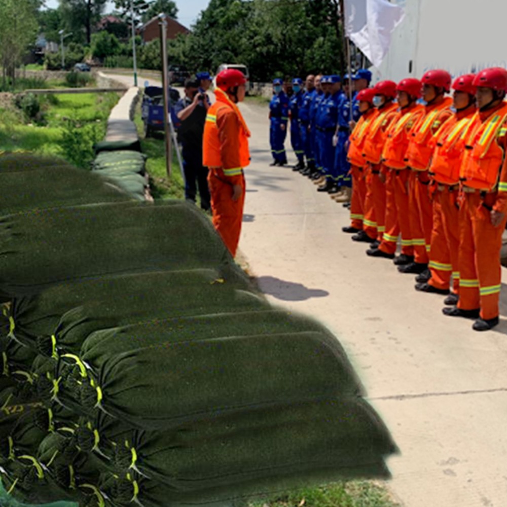 Flood Barrier Bag - ชุด 5 ชิ้น ถุงผ้าแคนวาสกันน้ำแบบหนา ถุงกั้นน้ำแบบพกพา ถุงกันน้ำแบบพับได้พร้อมเชือกรูด