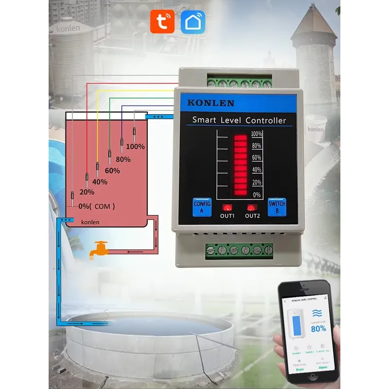 เซ็นเซอร์วัดระดับน้ำ KONLEN แบ - Water Alarm Sensor บทวิจารณ์และราคา