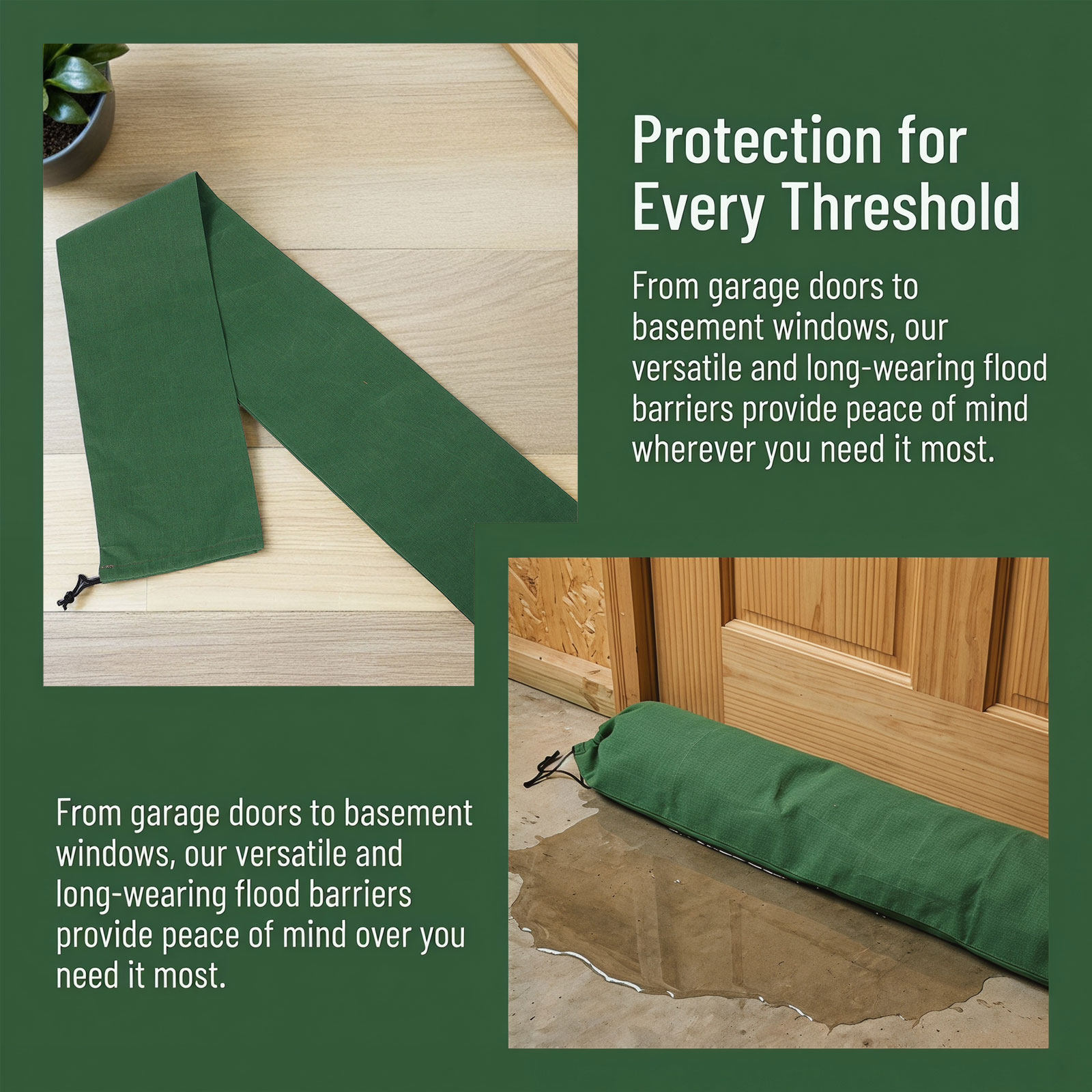 ถุงทรายกันน้ำท่วมแบบผ้าแคนวาส  - Flood Barrier Bag บทวิจารณ์และราคา